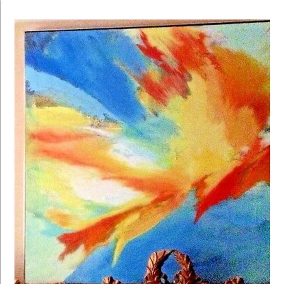 Mid Century Modern Large Oil Painting 1960’s - Picture 6 of 12